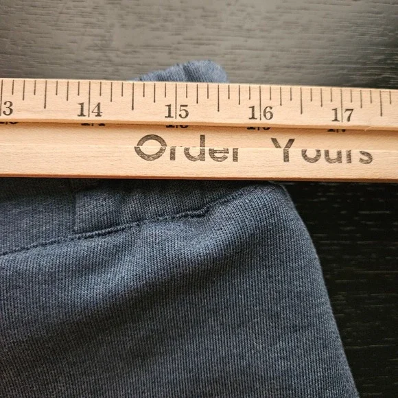 On Running Mens Sweat Pants Navy Blue Heather Ribbed Knee Joggers Large - Picture 7 of 8